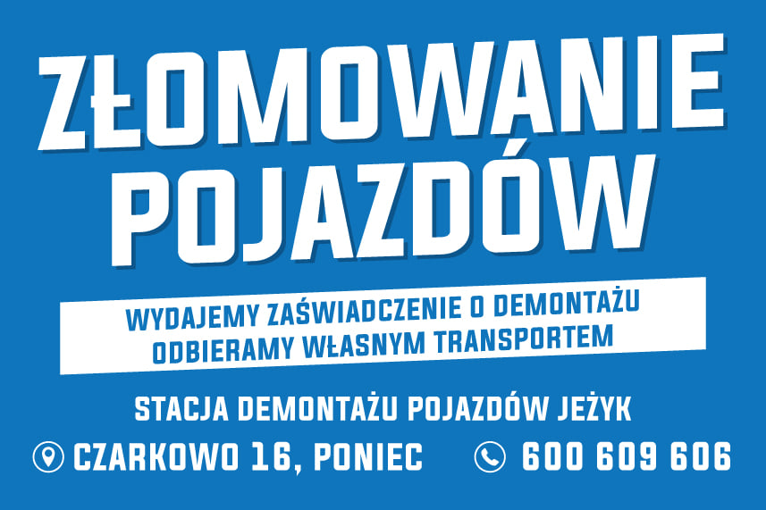 Stacja demontażu pojazdów JEŻYK - CZARKOWO 16,...