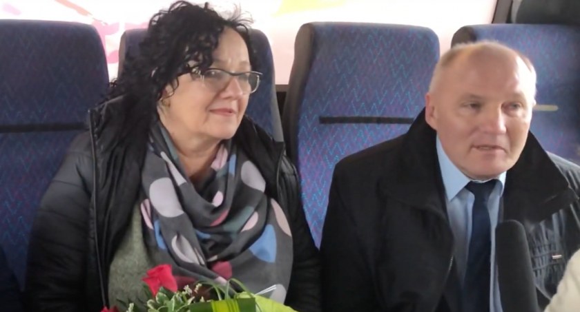 Anna Morawiecka i burmistrz Marek Długozima podczas otwarcia tak zwanego 