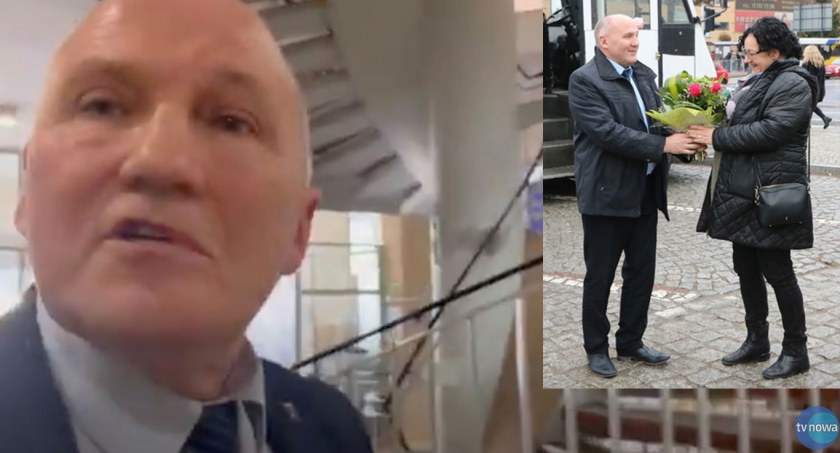 Burmistrz Marek Długozima i Anna Morawiecka