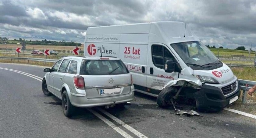 Wypadek w Będkowie. fot.: KPP w Trzebnicy