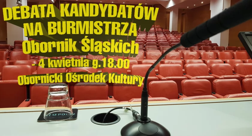 Debata kandydatów na burmistrza Obornik Śląskich