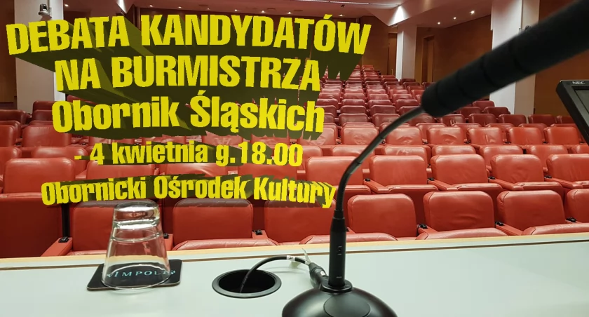 Debata kandydatów na burmistrza Obornik Śląskich