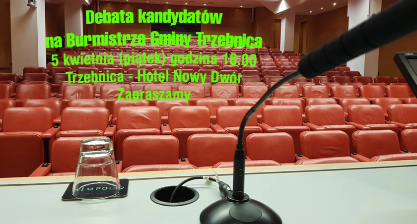 Hotel Nowy Dwór. Debata kandydatów na Burmistrza Gminy Trzebnica