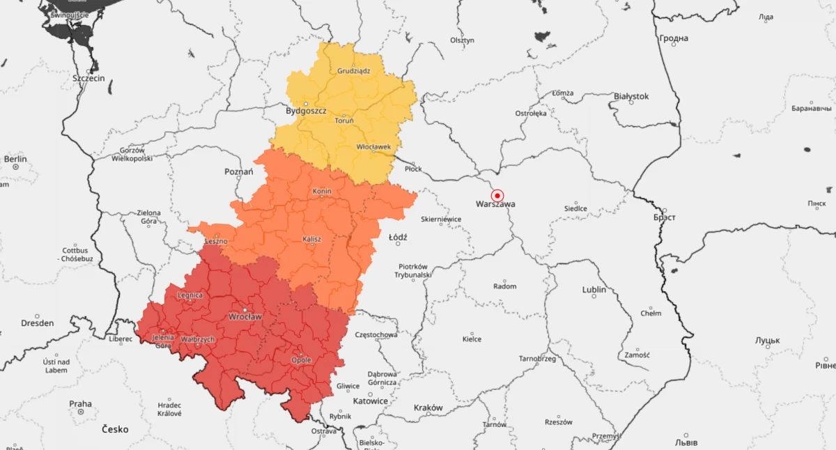 Mapa występowania zagrożeń