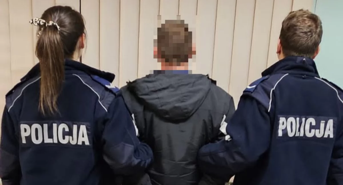 O dalszym losie mężczyzny zadecyduje sąd (fot. KPP Trzebnica)