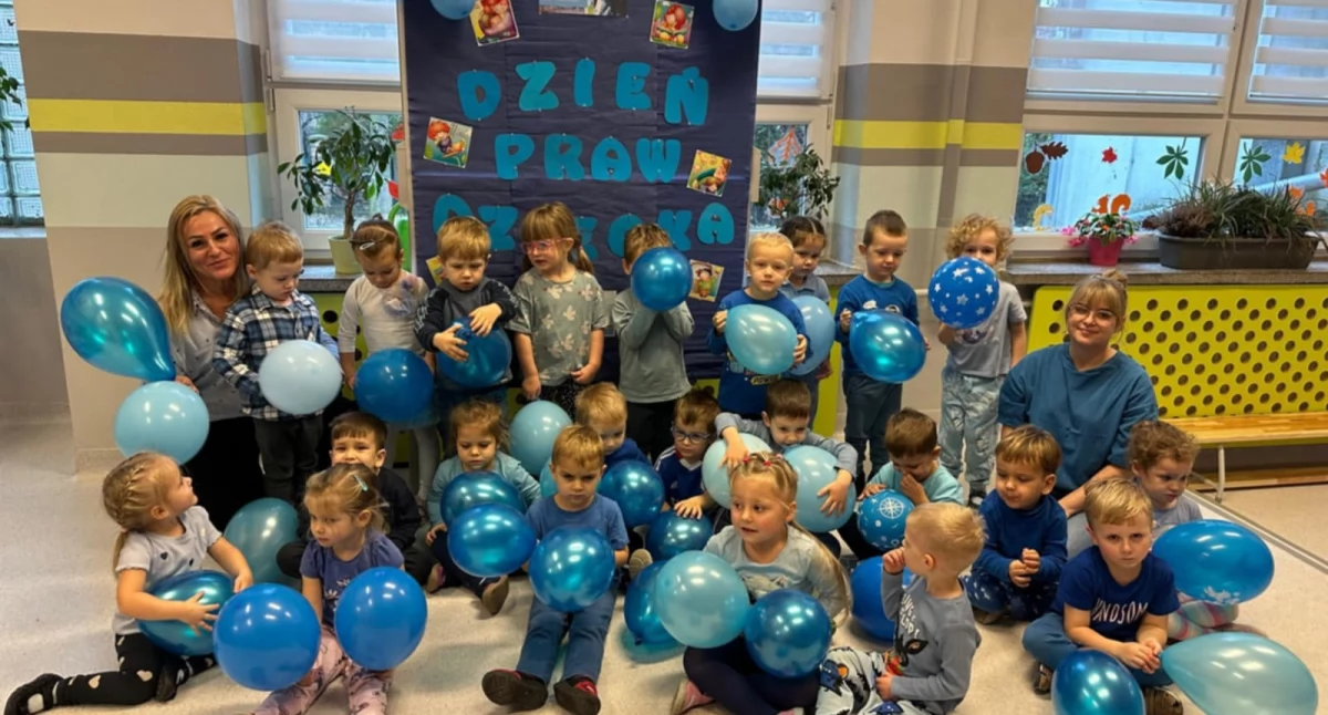 Wszyscy przyszli ubrani na niebiesko (fot. przedszkole)