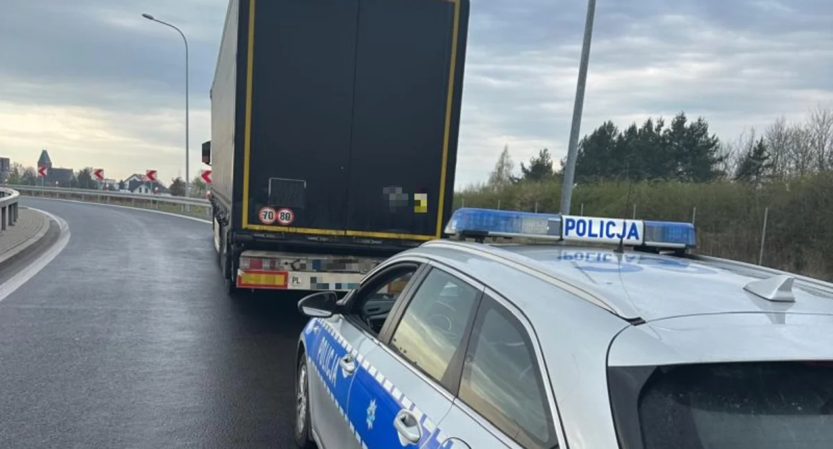 POZOSTAŁE ZDARZENIA, Pijany kierowca ciężarówki zatrzymany Miał ponad promile alkoholu - zdjęcie, fotografia