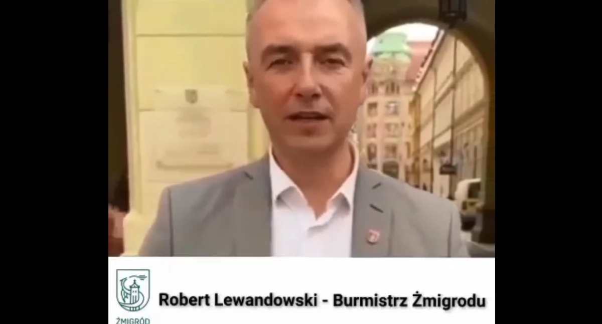 Kadr z filmu z nielegalnie użytym wizerunkiem Roberta Lewandowskiego