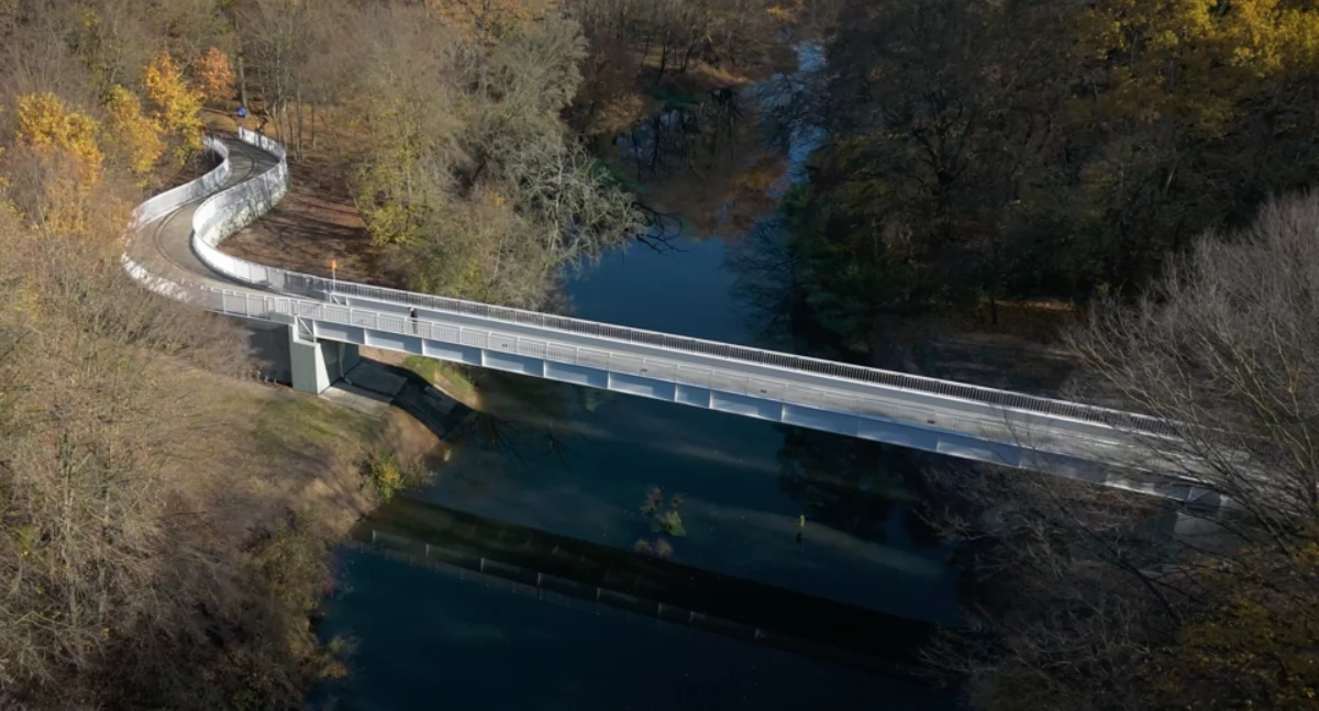INWESTYCJE, Kładka Widawą otwarta - zdjęcie, fotografia
