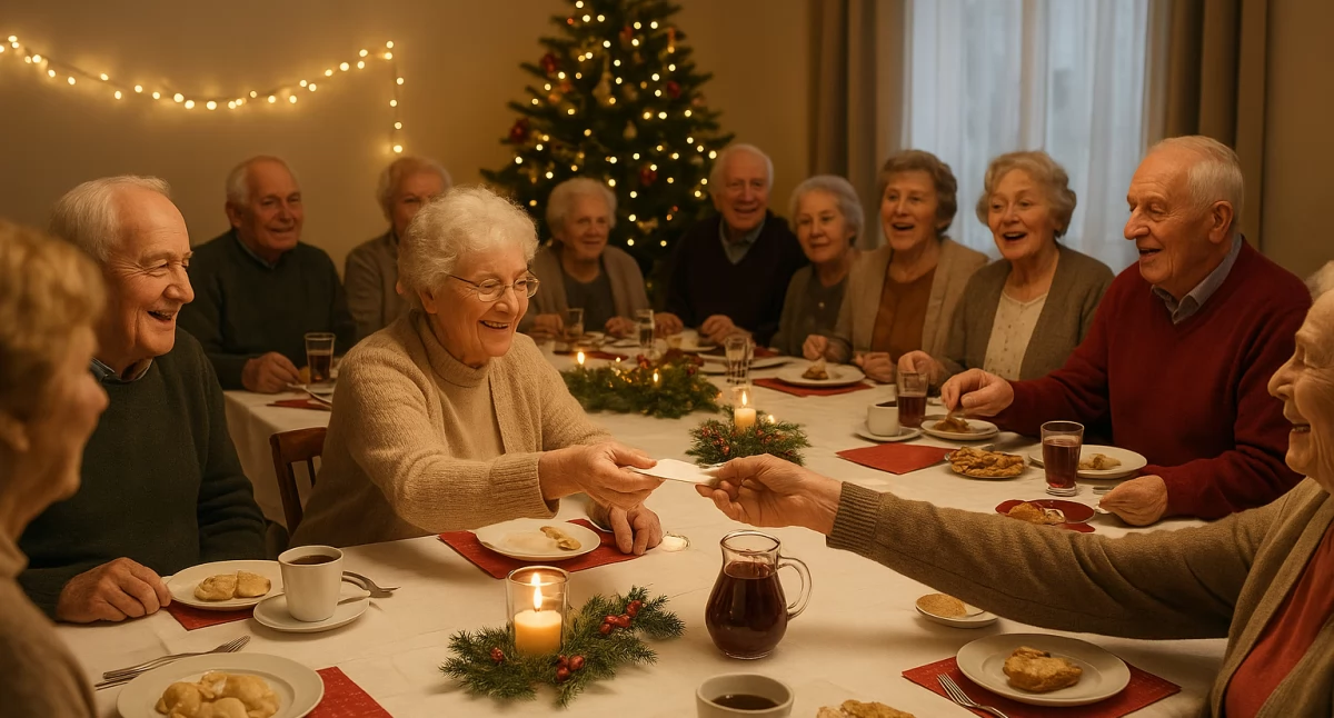 DLA MIESZKAŃCA, Spotkanie wigilijne osób starszych samotnych - zdjęcie, fotografia