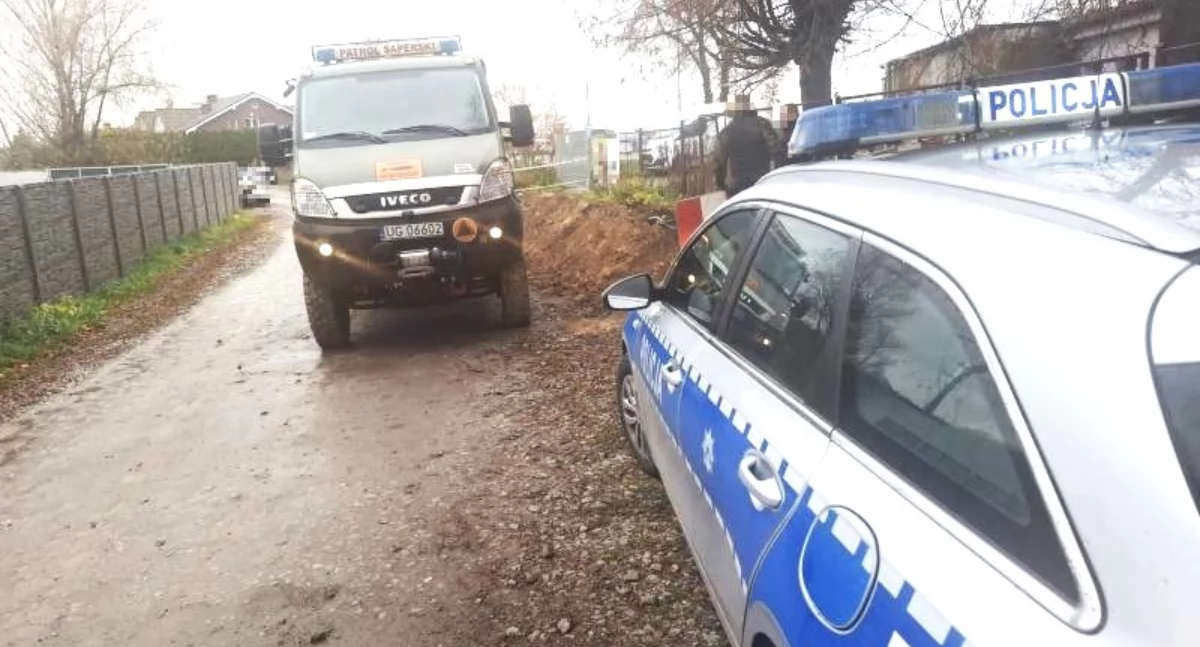 POZOSTAŁE ZDARZENIA, Niewybuch znaleziony koło żłobka - zdjęcie, fotografia