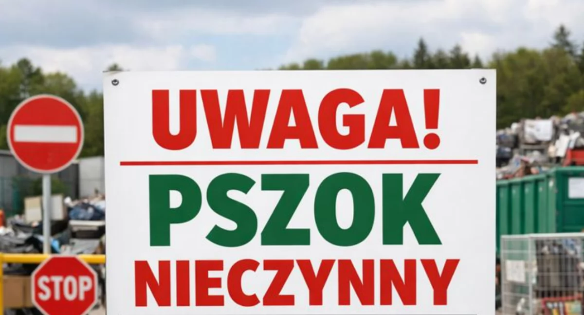 KOMUNIKATY, PSZOK Skotnikach nieczynny przez kilka - zdjęcie, fotografia