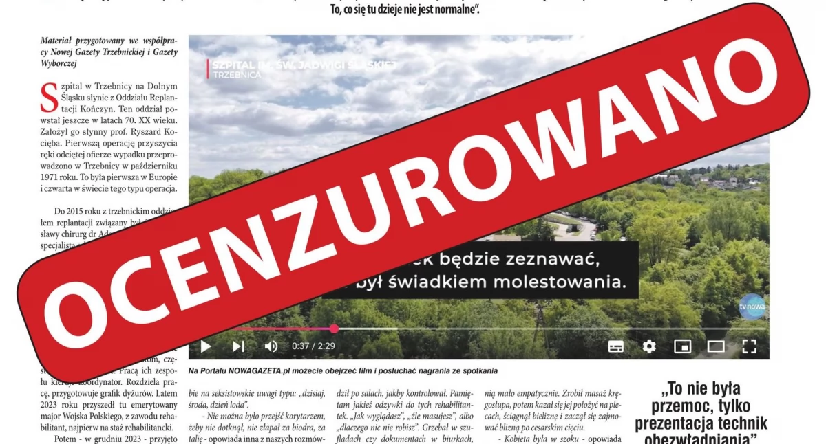 Czy to cenzura prewencyjna?