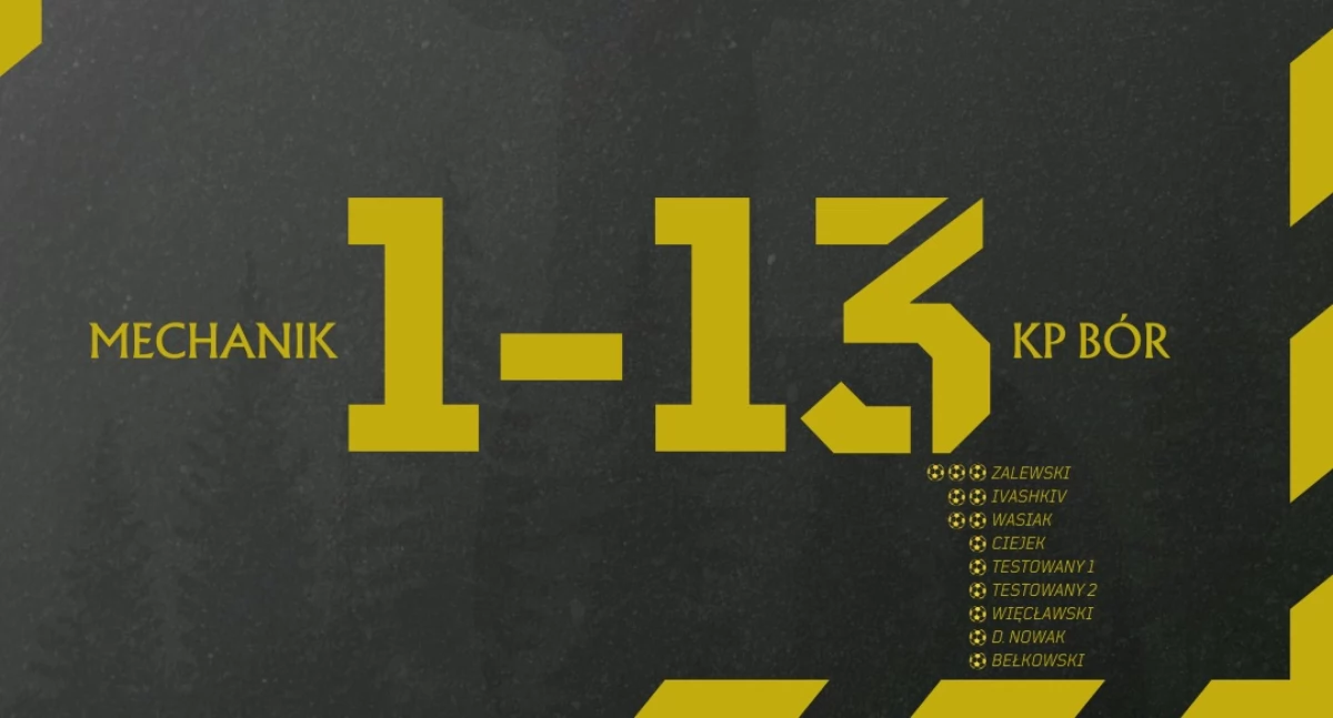 PIŁKA NOŻNA, Ostatni sparing litości Oborniczanie rozbili Mechanika - zdjęcie, fotografia