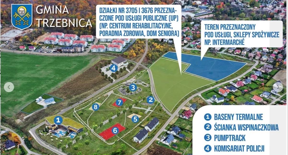 Zdjęcie zamieszczone przez burmistrza wskazuje, że włodarz już wie co ma powstać na działkach prywatnych inwestorów