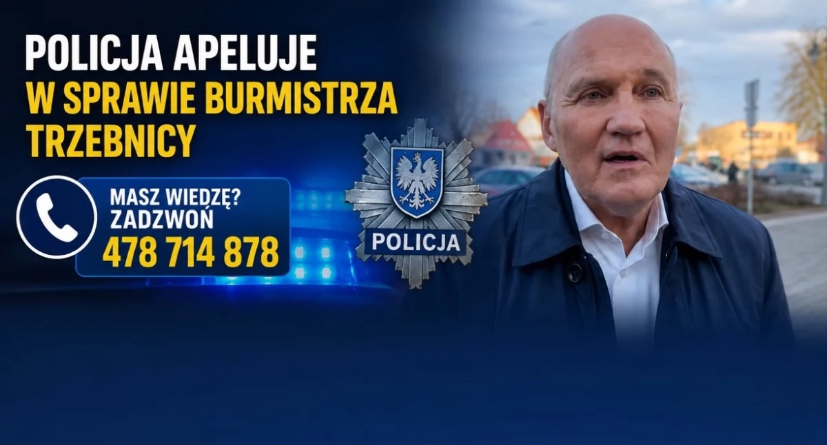 Zdjęcie: Apel policji w sprawie burmistrza Marka Długozimy