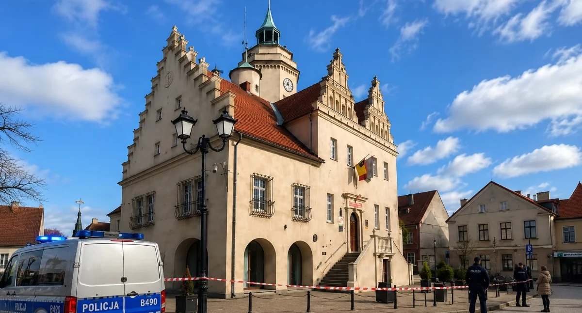 OD CZYTELNIKÓW, Alarm bombowy urzędach Ewakuowano magistrat Prusicach podobne wiadomości trafiły także innych samorządów - zdjęcie, fotografia