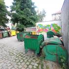 Niektóre kosze są przewrócone
Fot. zdjęcie czytelnika