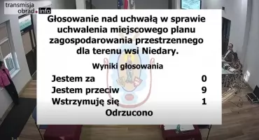 Radni zadecydowali - w Niedarach nie będzie farmy fotowoltaicznej