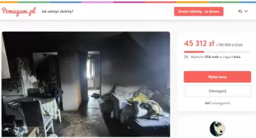 Hulajnoga elektryczna przyczyną pożaru w Kuźniczysku. Pomóż rodzinie odzyskać dom! 