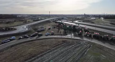[FILM] Protest rolników. Mogą być blokady na S5 i węźle Kryniczno 