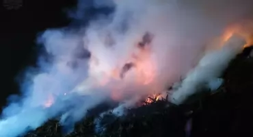 Pożar hałdy w Marcinowie – działania trwały blisko 17 godzin