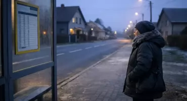 Mniej kursów i długie czekanie na mrozie